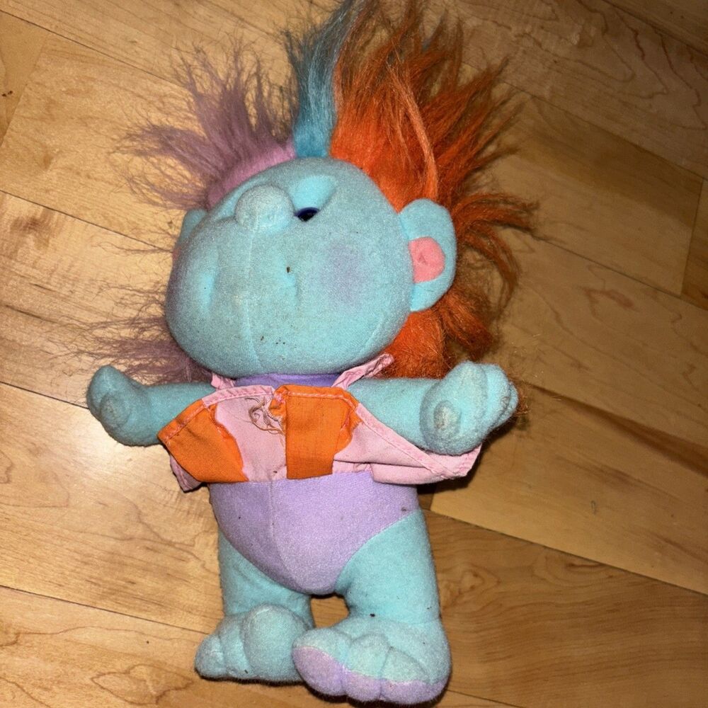 Vintage Hobnobbins Cousin Rah Rah Plush Playskool 1989 Cheer Troll ~10”